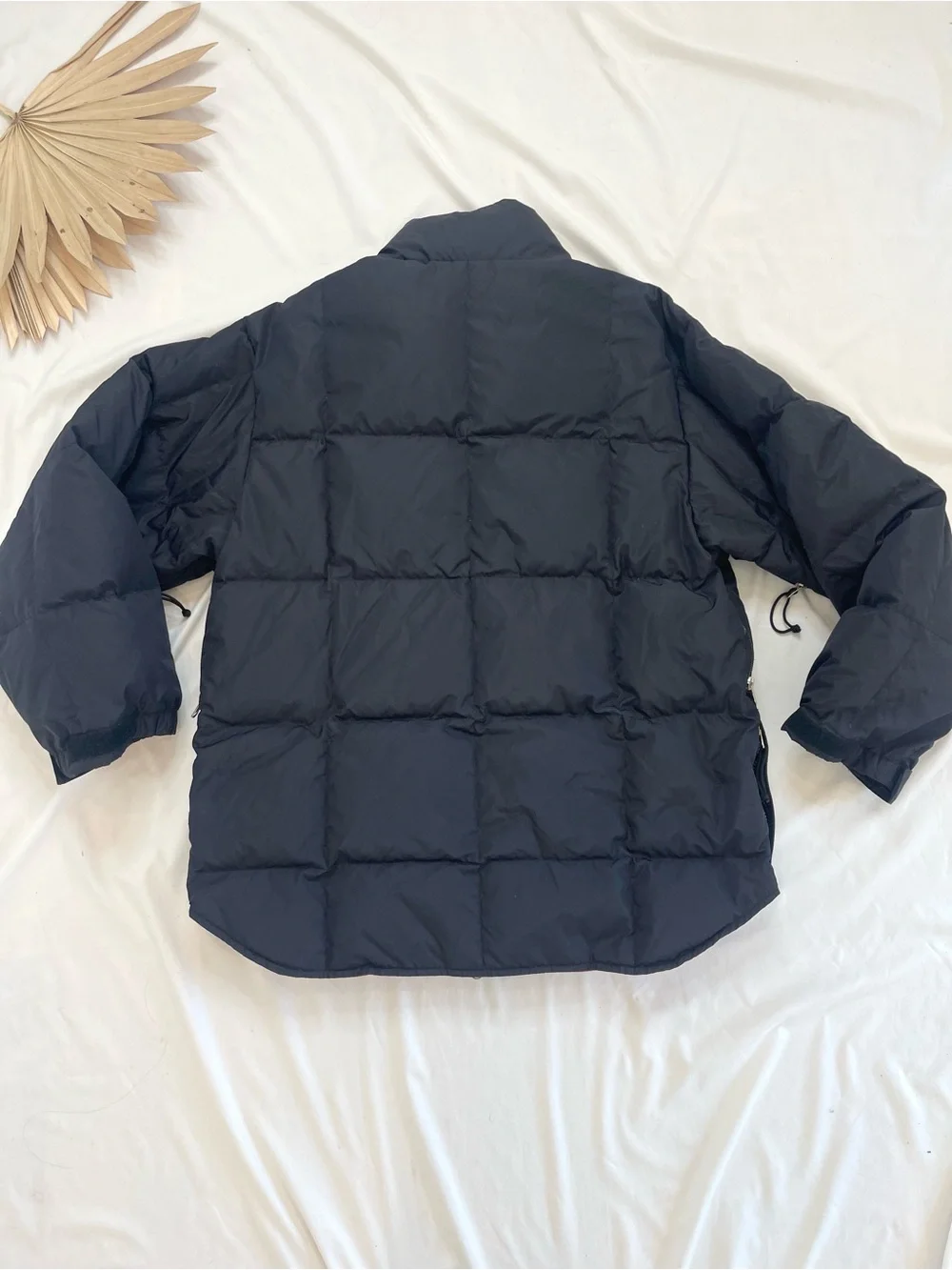 Vintage Burton Snowboards Black Down Filled Quilted Ski Jacket Coat Size Large